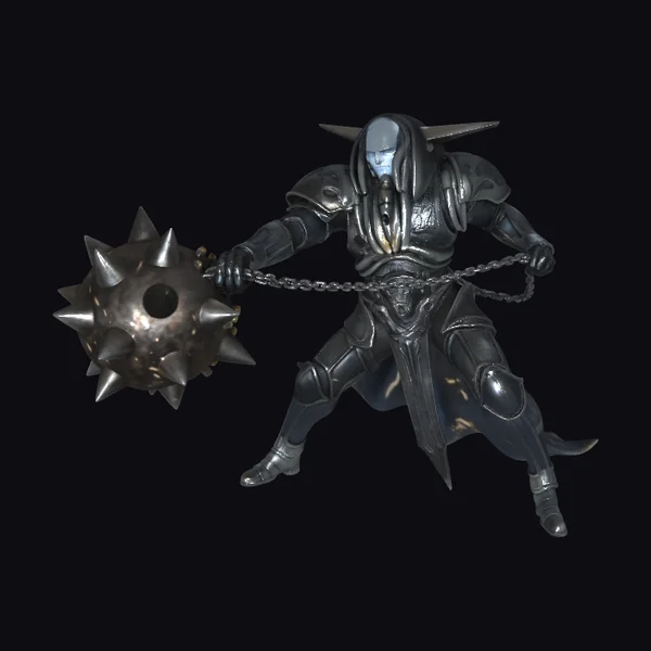 Dark Warrior with Flail