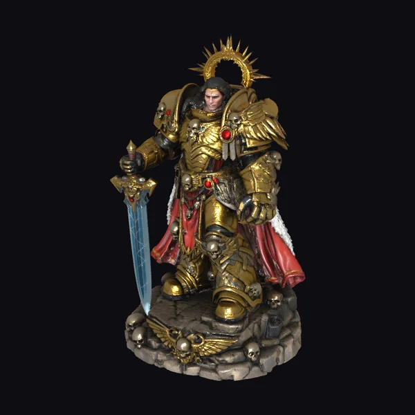 Golden Warrior with Sword