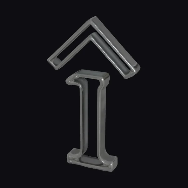 Metallic House Number