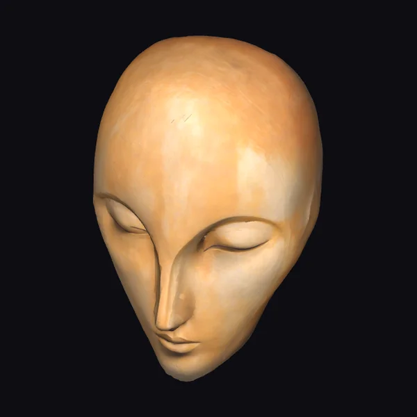 Serene Alien Head
