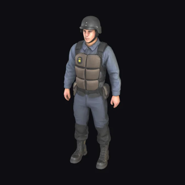 Guard in Tactical Gear