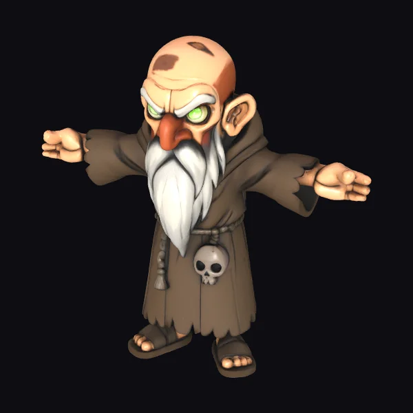 Cartoon Wizard Character