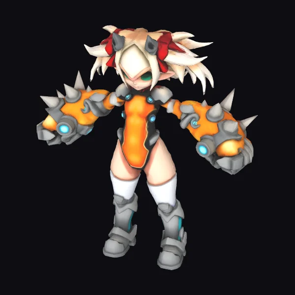 Spiky Armored Character