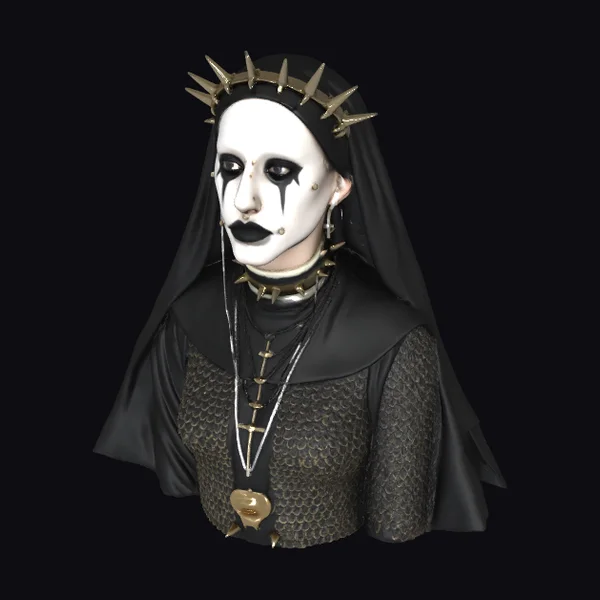 Gothic Nun Character