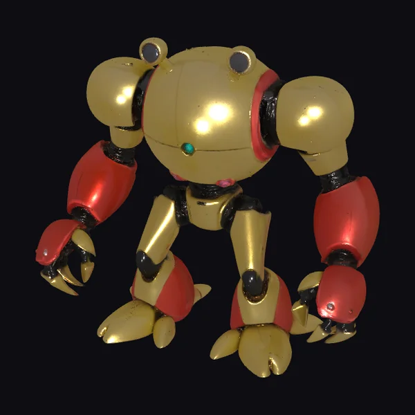 Golden Robot Creature