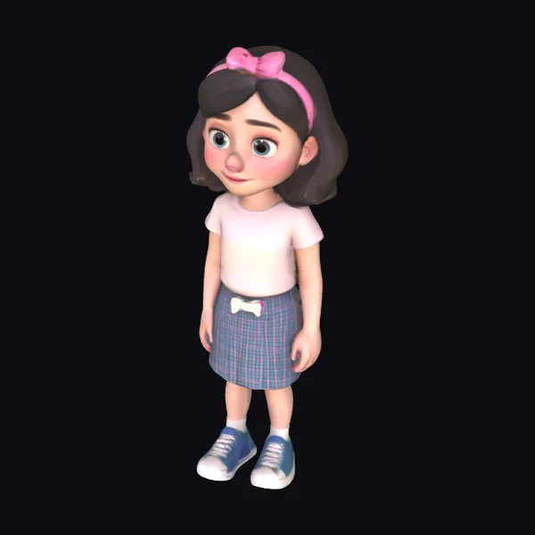 Smiling Girl with Headband