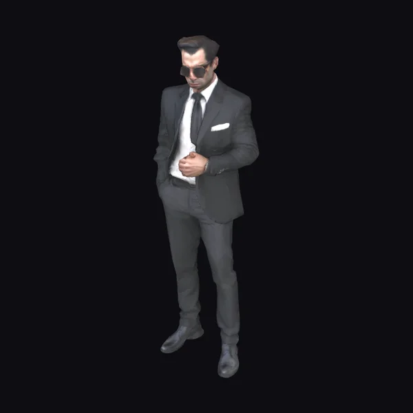 Suited Man with Sunglasses