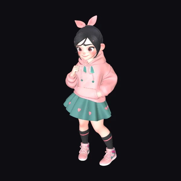 Cute Anime Girl Bunny