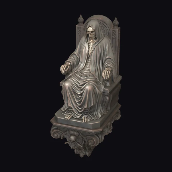 Skeletal King on Throne