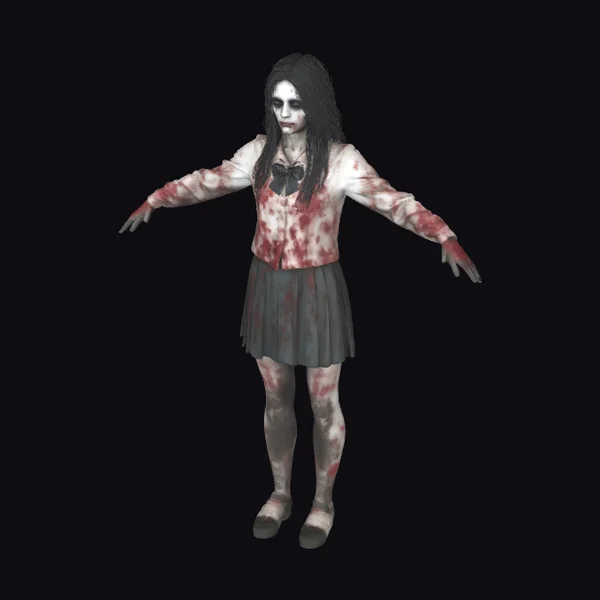 Bloody Schoolgirl Zombie
