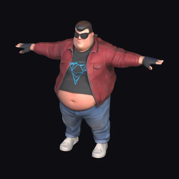 Fat Man T Pose