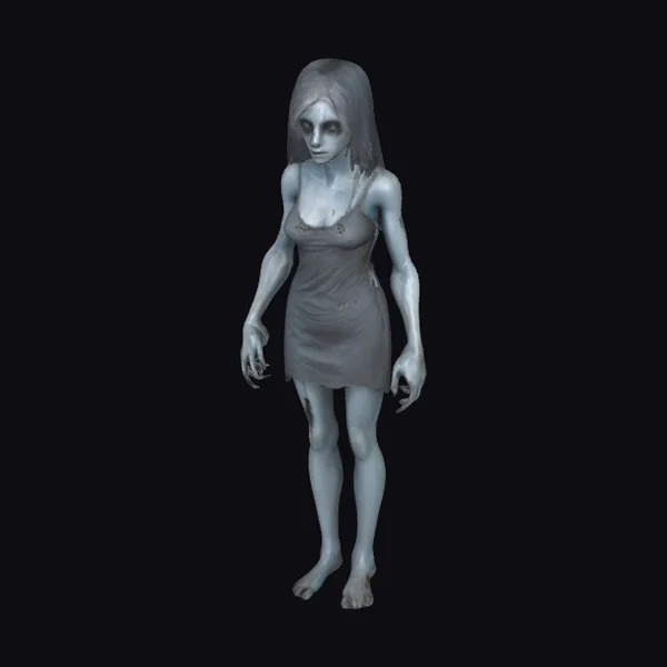 Gray Zombie Woman