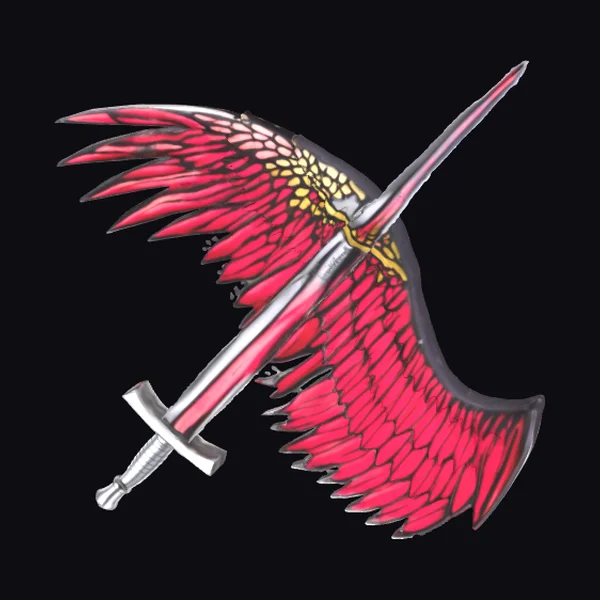 Sword with Red Wing