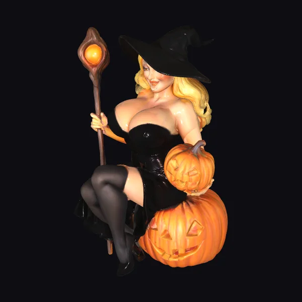 Halloween Witch Figurine