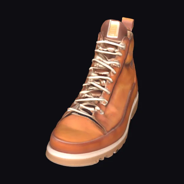 Brown Leather Hiking Boot