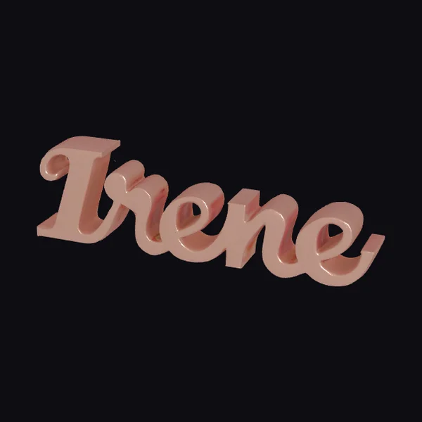 Rose Gold Irene Name