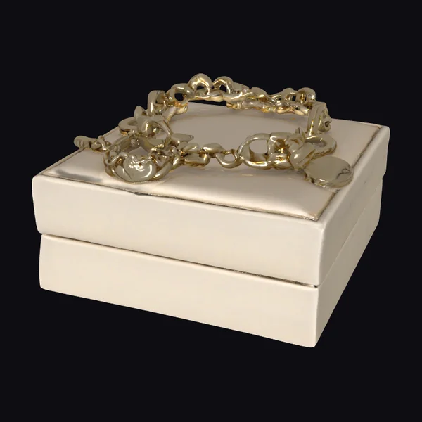 Golden Heart Chain Bracelet