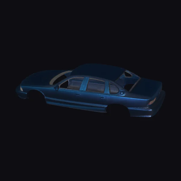 Blue Car Body Shell