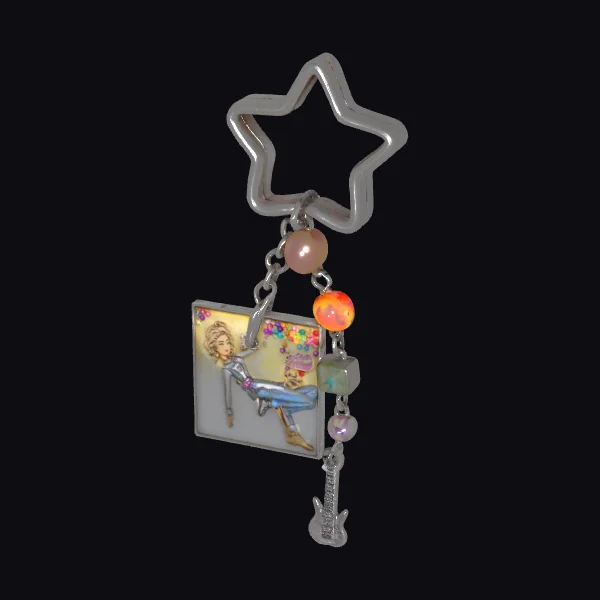 Retro Charm Keychain