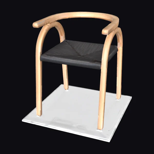 Curved Wooden Chair