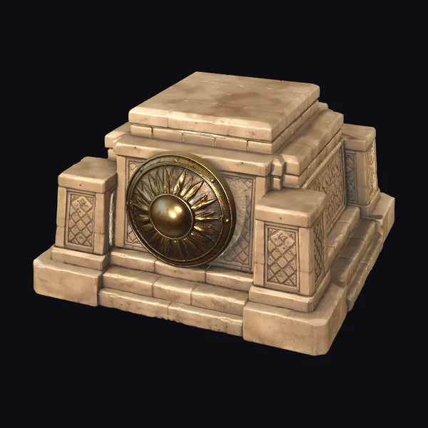 Ancient Stone Altar Base
