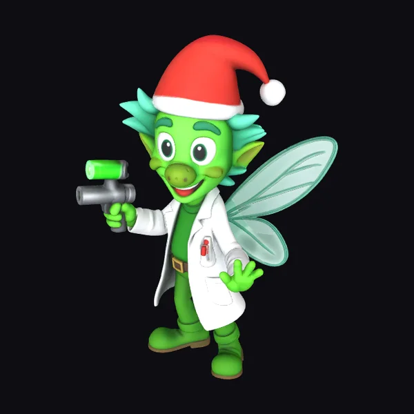 Green Elf Scientist Christmas