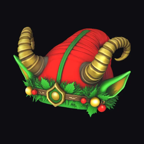 Horned Christmas Elf Cap