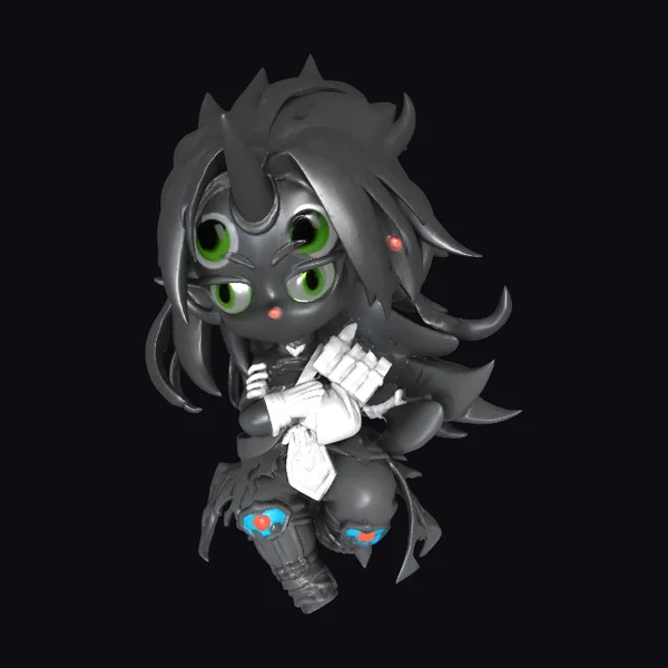 Chibi Inferno Elf Warrior