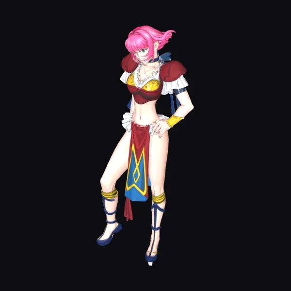 Pink-Haired Warrior Elf
