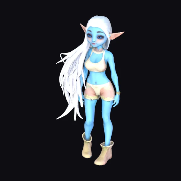 Blue Elf Girl