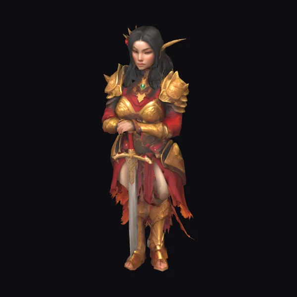 Autumn Elf Warrior Maiden