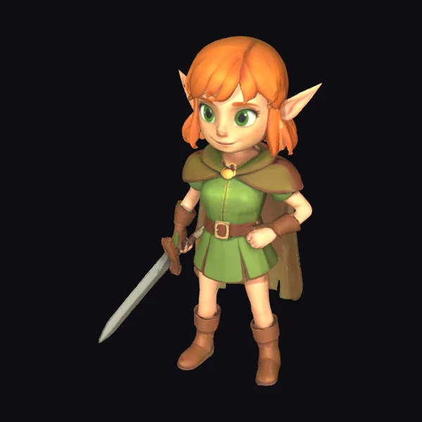 Little Elf Warrior Girl