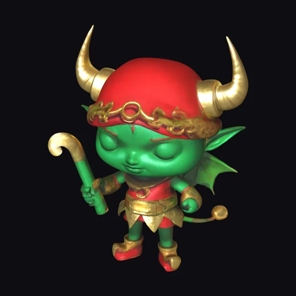 Green Elf Imp Figurine