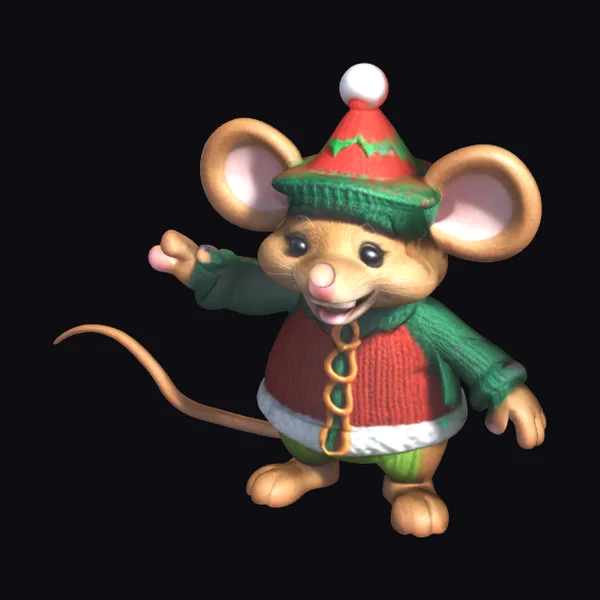 Gingerbread Elf Mouse