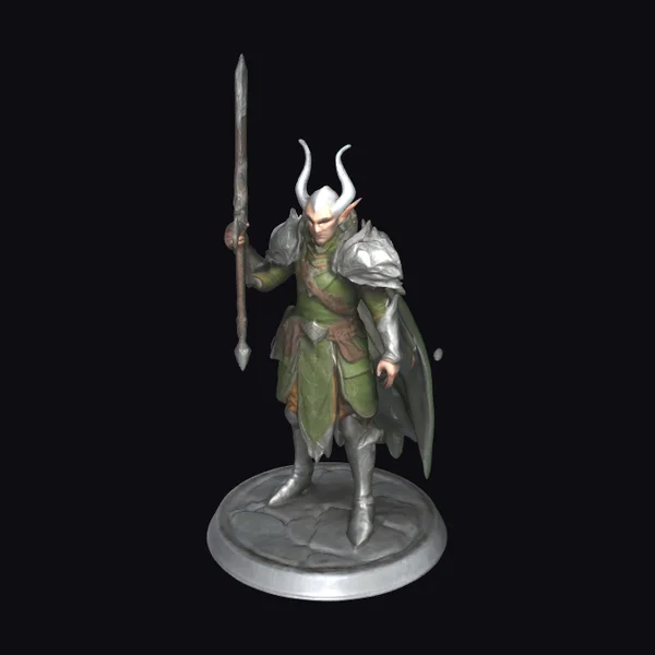 Elf Warlord Battle Pose