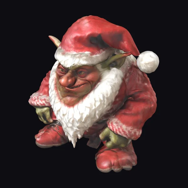Grumpy Elf Santa