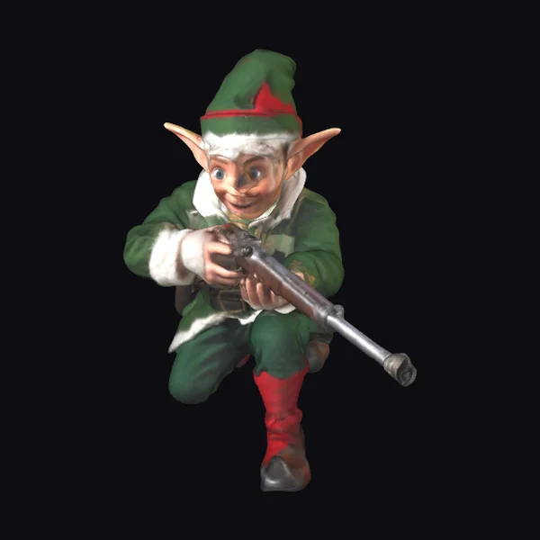 Kneeling Elf Musket Loader