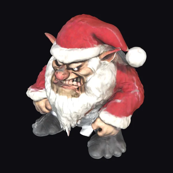 Grumpy Elf Santa