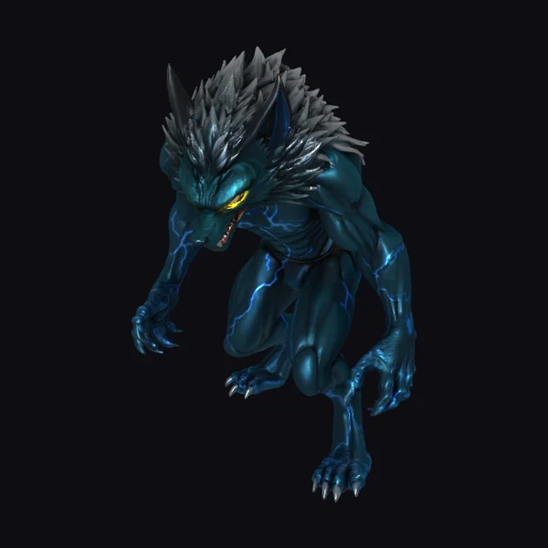 Electric Wolf Creature