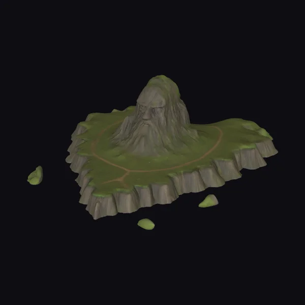 Mossy Ancient Mountain Isle