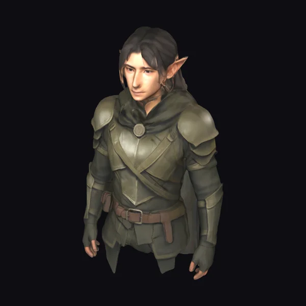 Elven Warrior in Armor