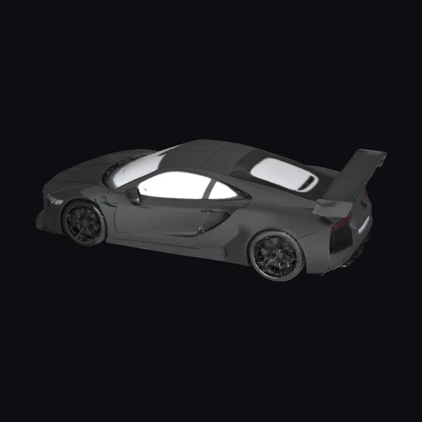 Sleek Black Sports Car