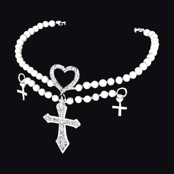 Double Strand Pearl Necklace