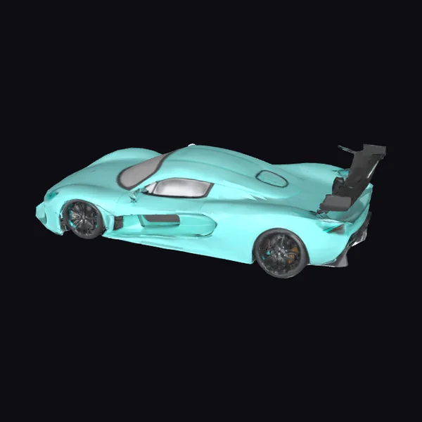 Turquoise Sports Car