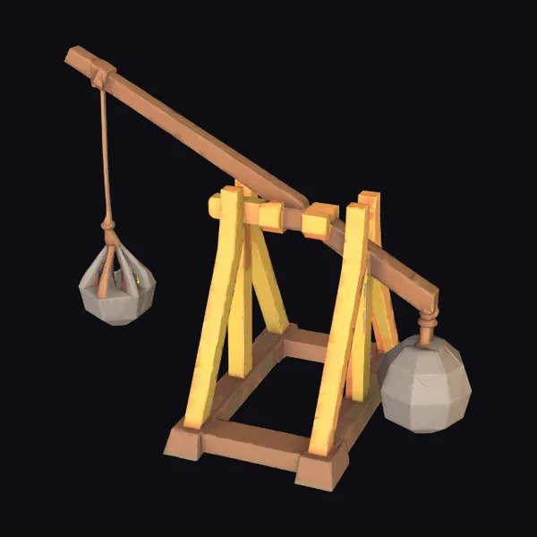 Medieval Trebuchet Machine