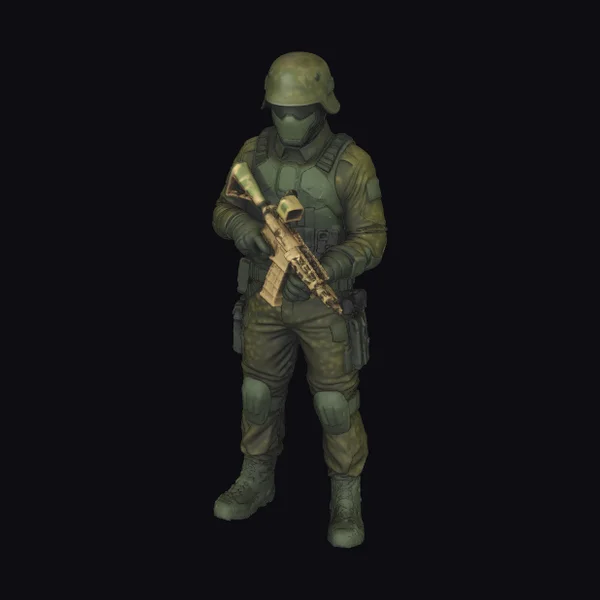 Green Camo Soldier