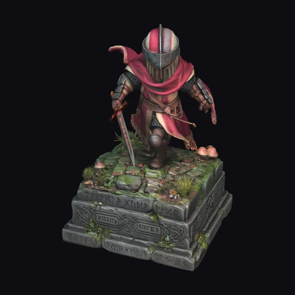 Medieval Knight Statue