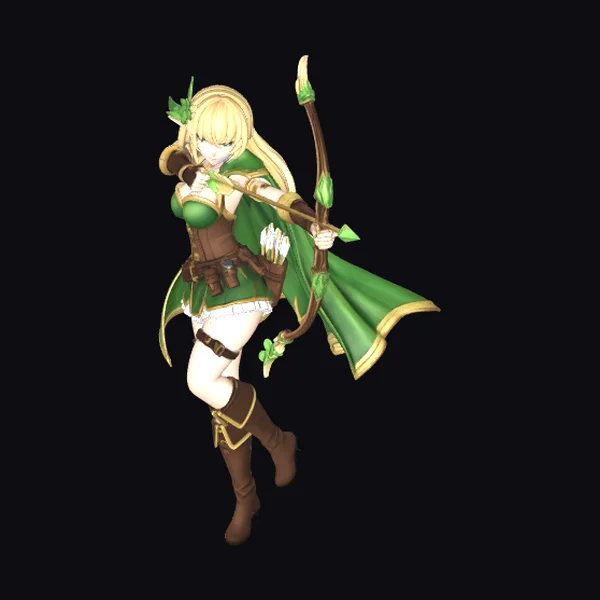 Blonde Archer Maiden
