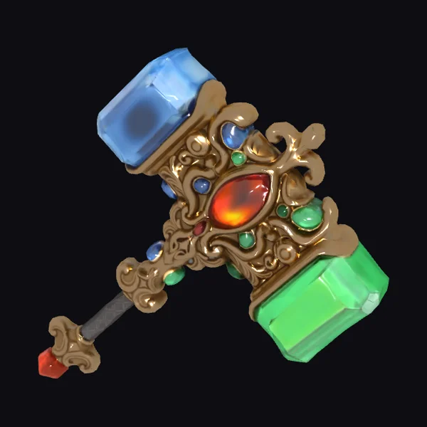 Ornate Gemstone Mace