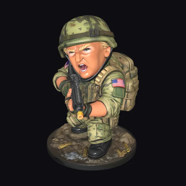 Camouflage Angry Man